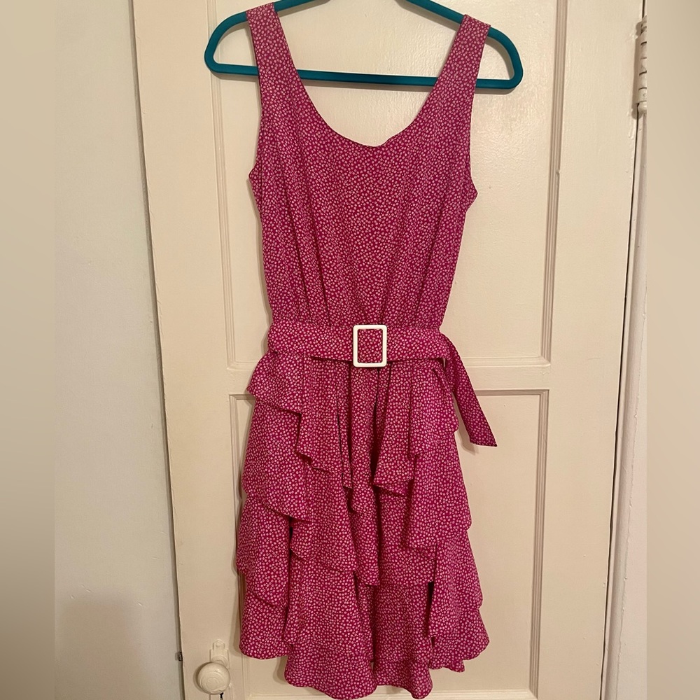 Vintage Jean Claire Pink Floral Dress